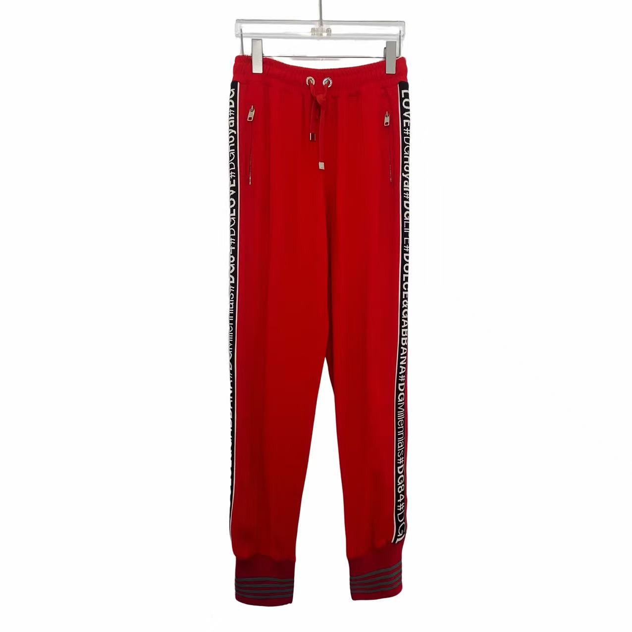 Dolce & Gabbana Dolce Gabbana Red Sweatpants K26WX Size 25" / US 0 / IT 36 - 1 Thumbnail
