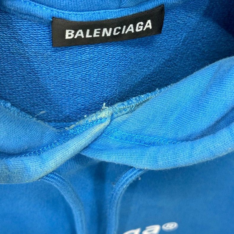 Balenciaga Balenciaga Klein blue mailbox hoodie Size US M / EU 48-50 / 2 - 6 Thumbnail