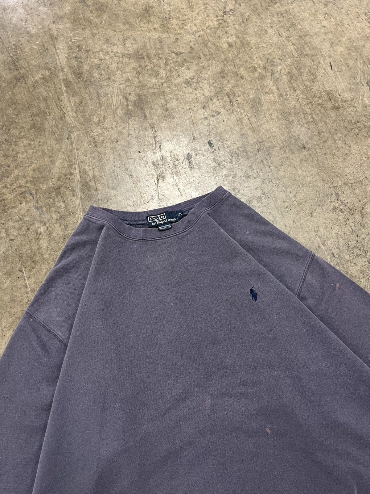 Polo Ralph Lauren × Vintage Polo Ralph Lauren vintage faded gray crewneck preppy rare Size US XL / EU 56 / 4 - 6 Thumbnail