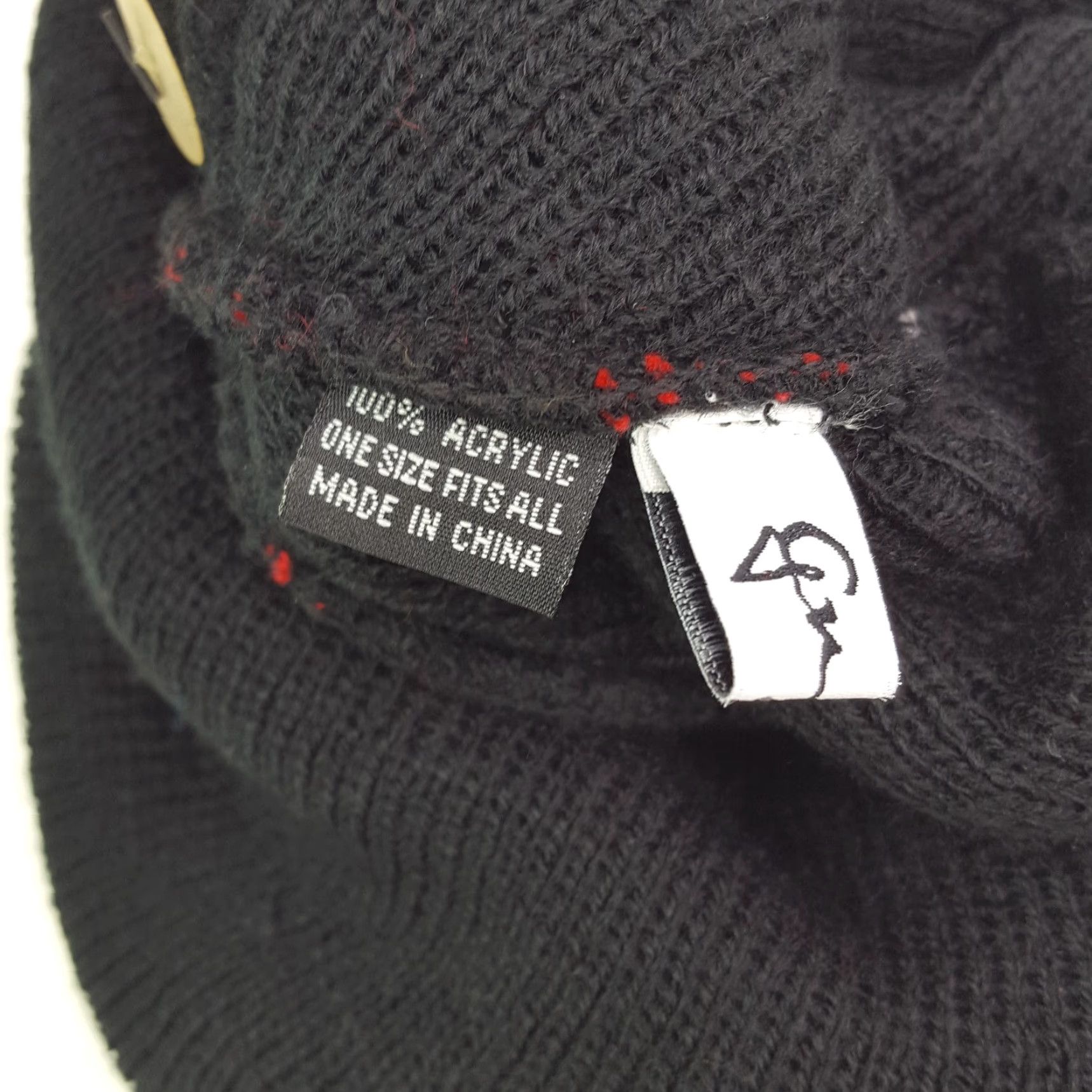 Logo 7 Vintage Greg Norman Golf Shark Logo Knit Beanie One Size OSFA Striped Toboggan Hat Cap Black Size ONE SIZE - 8 Thumbnail