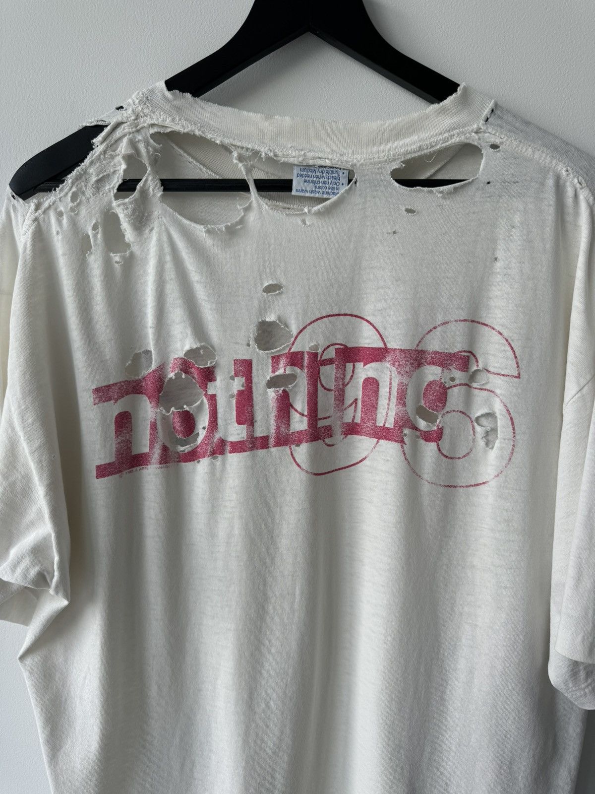 Vintage VINTAGE NINE INCH NAILS NIN NOTHING TOUR T SHIRT THRASHED Size US XL / EU 56 / 4 - 6 Thumbnail