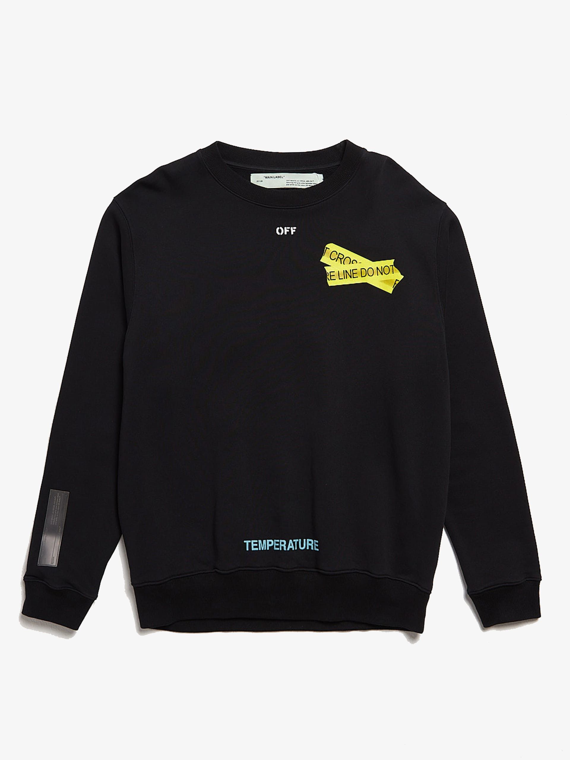 Off white temperature sweatshirt hotsell
