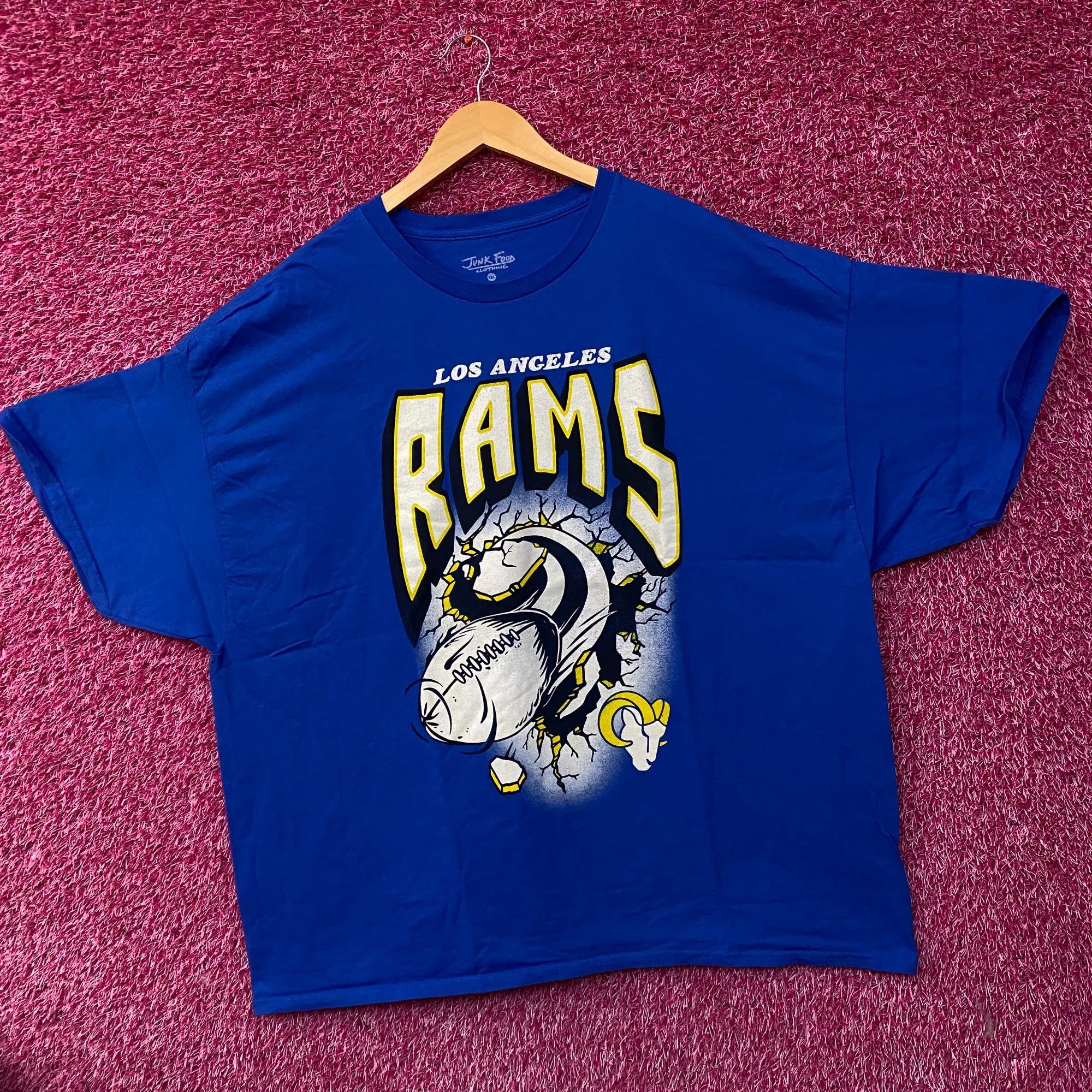 Junk Food Junk Food NFL Los Angeles Rams Break Through T-Shirt 2XL Size US XXL / EU 58 / 5 - 3 Thumbnail