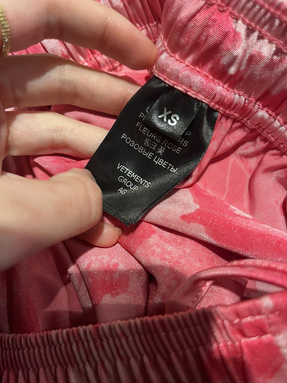 Vetements Pink logo print shorts Size 25" / US 0 / IT 36 - 5 Thumbnail