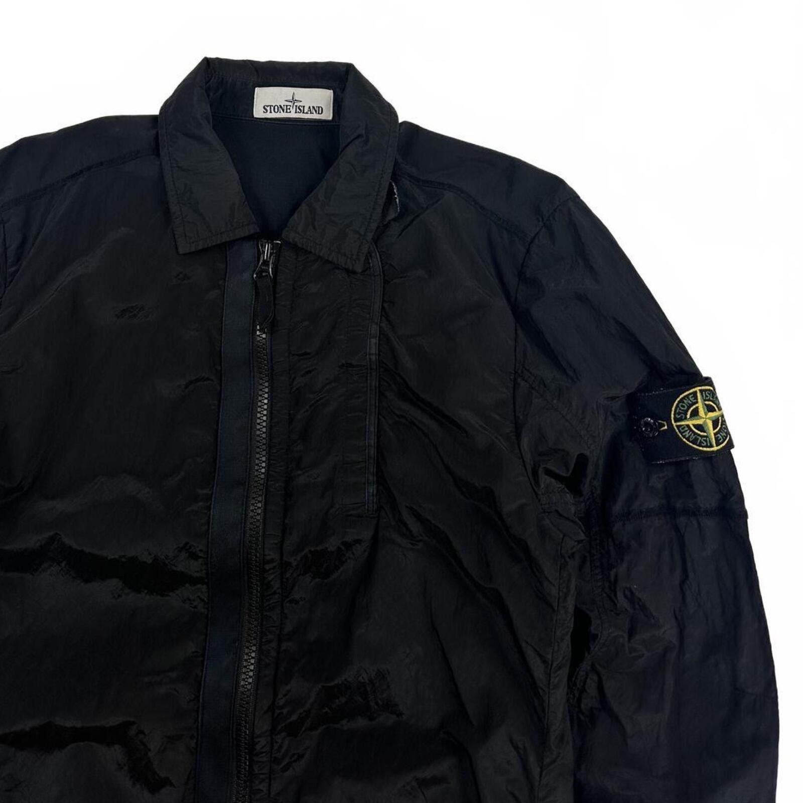 Stone Island Stone Island Nylon Metal Zip Up Overshirt Black Small Size US S / EU 44-46 / 1 - 2 Thumbnail