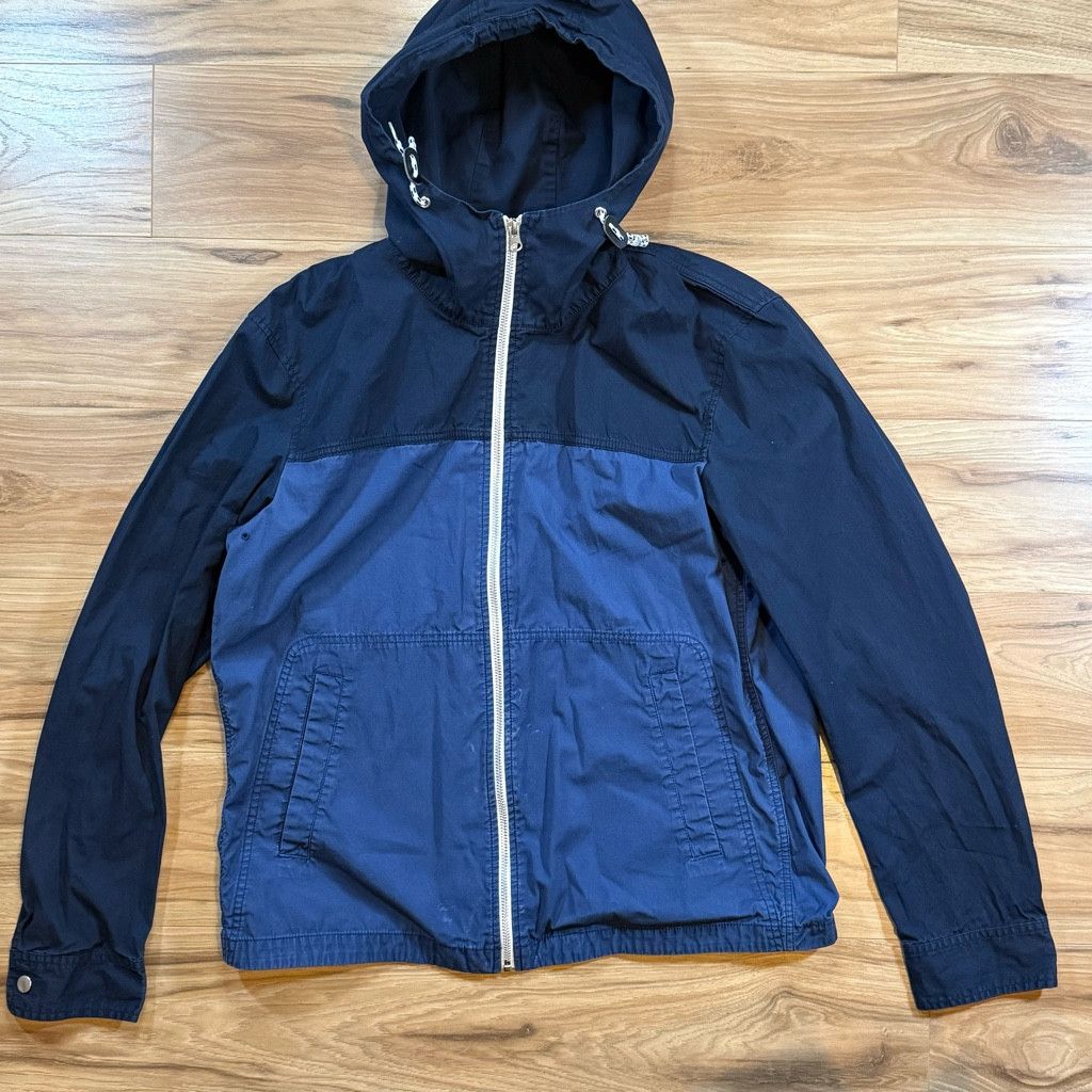Uniqlo Uniqlo Men’s L Hooded Blue Cotton Zip Jacket Size US L / EU 52-54 / 3 - 1 Thumbnail