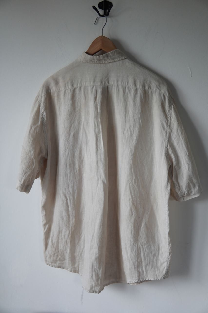 Vintage Vintage Natural Dyed Linen Short Sleeve Shirt Size US L / EU 52-54 / 3 - 2 Thumbnail