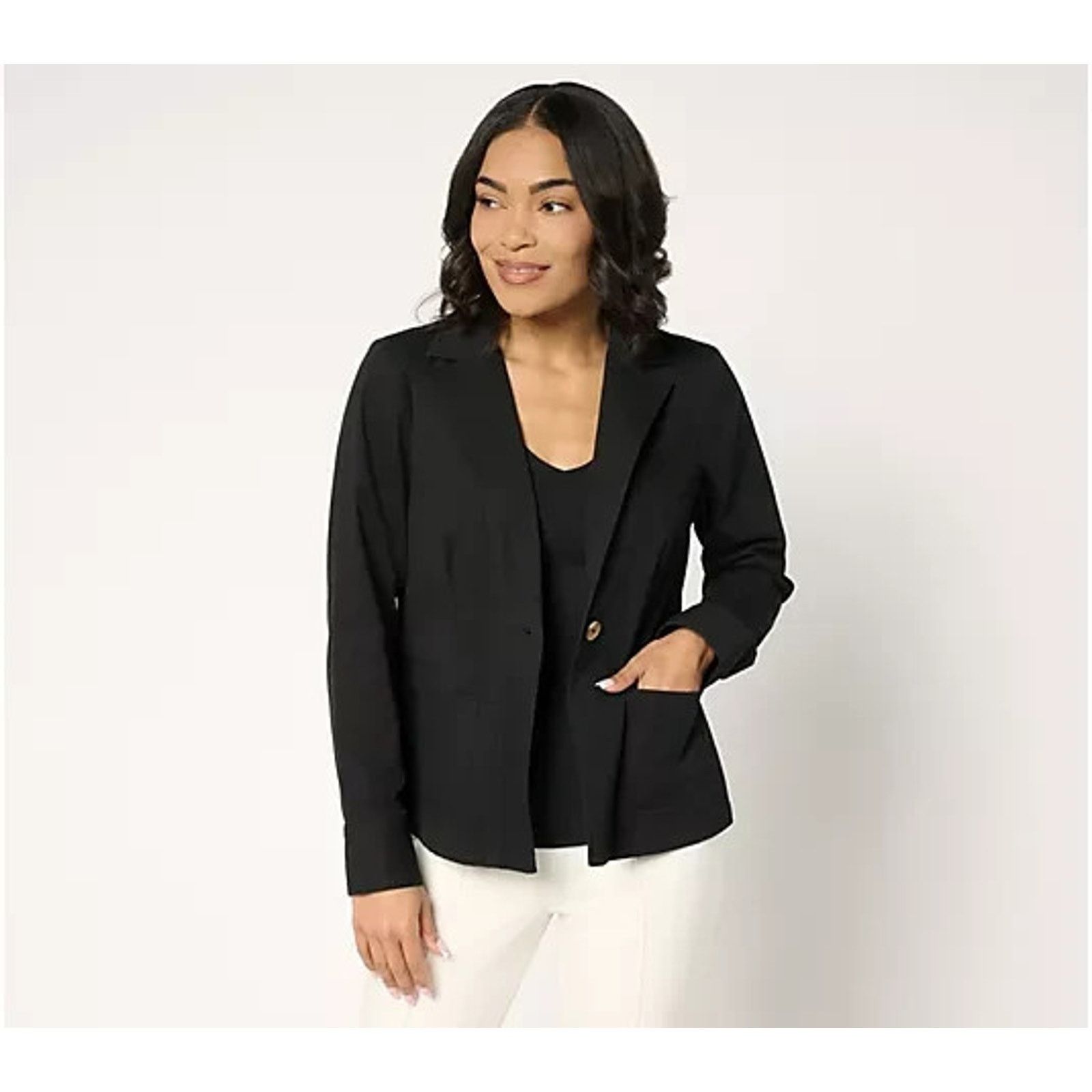 Laura Biagiotti Joan Rivers Regular Signature Twill Cinched Back L A706402 Size L / US 10 / IT 46 - 1 Thumbnail