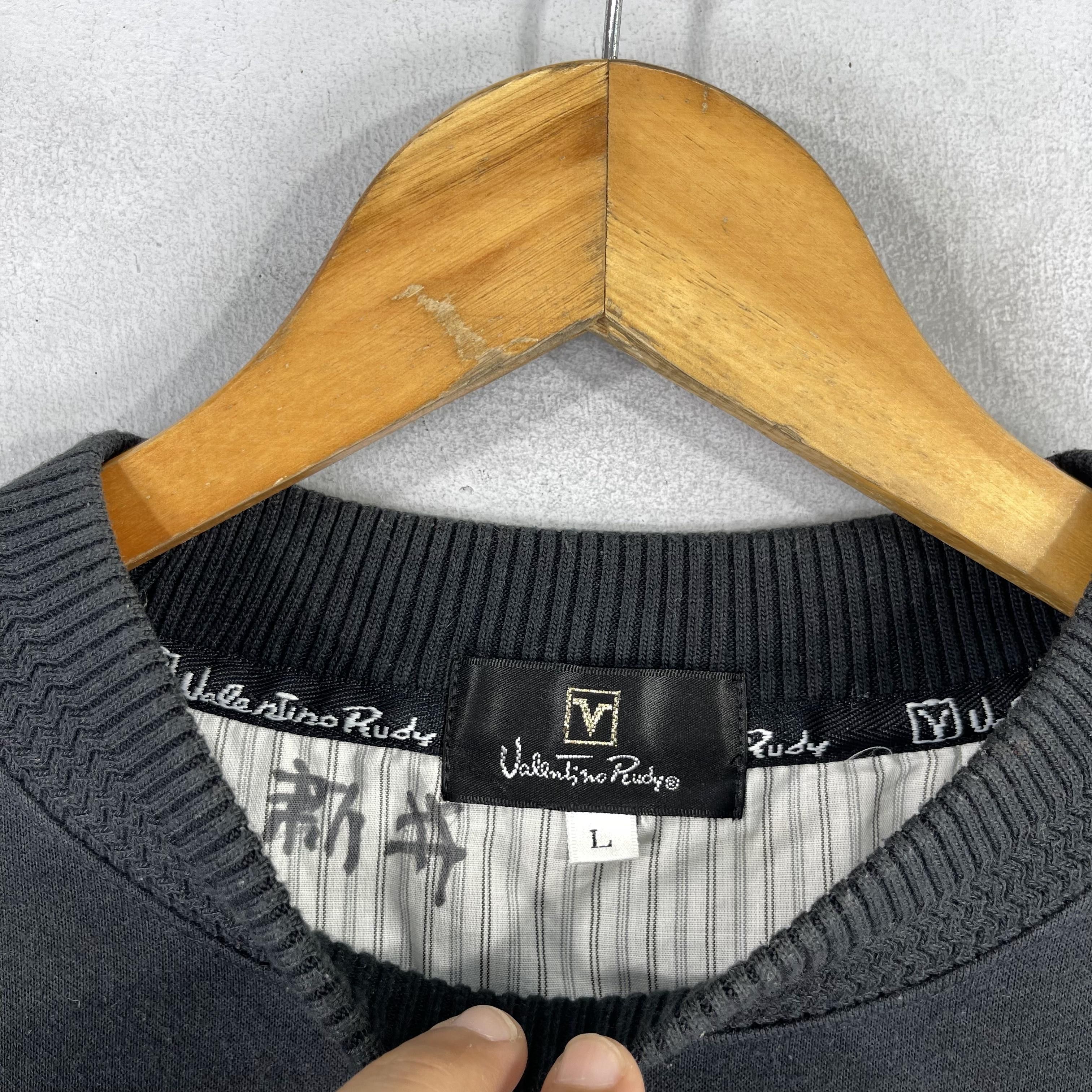 Designer × Vintage VALENTINO RUDY Spellout Embroidery Crewneck Sweatshirt Size US M / EU 48-50 / 2 - 4 Thumbnail
