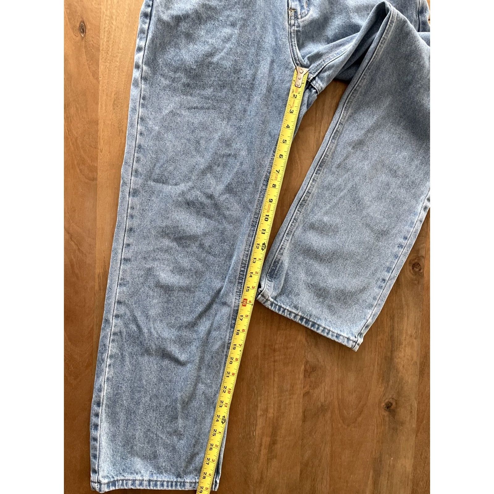 PRINCESS POLLY Princess Polly Baggy Straight Jeans Women 6 (28x29) Light Wash Strai​ght 90s Grunge Hip Hop USA Womens Size 28" / US 6 / IT 42 - 7 Thumbnail
