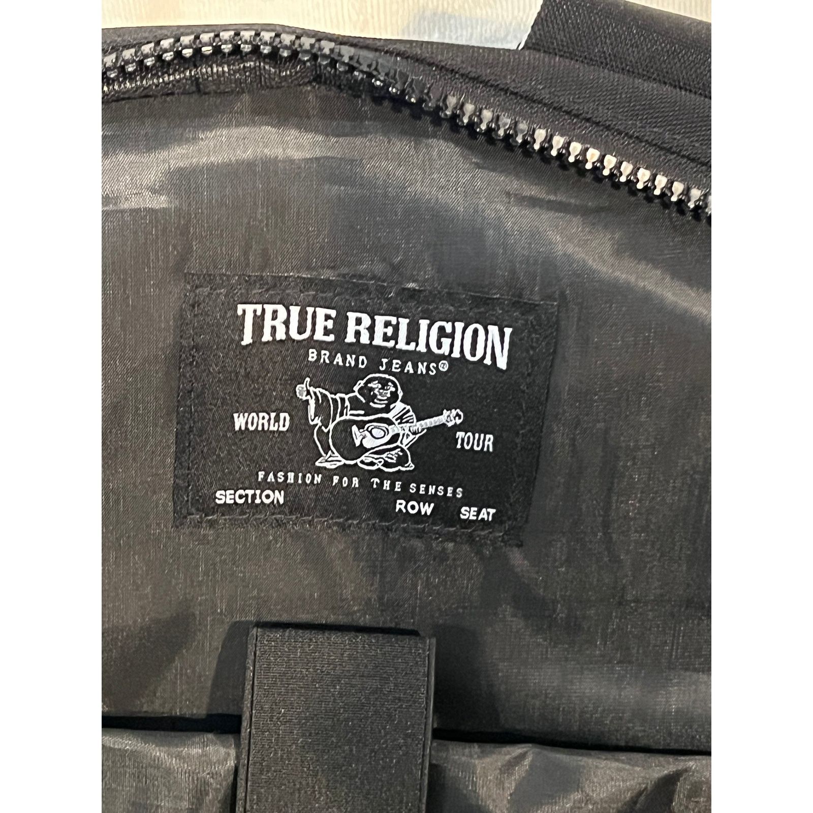 True Religion True Religion World Tour Black Poly Canvas Backpack Size 28 - 4 Thumbnail