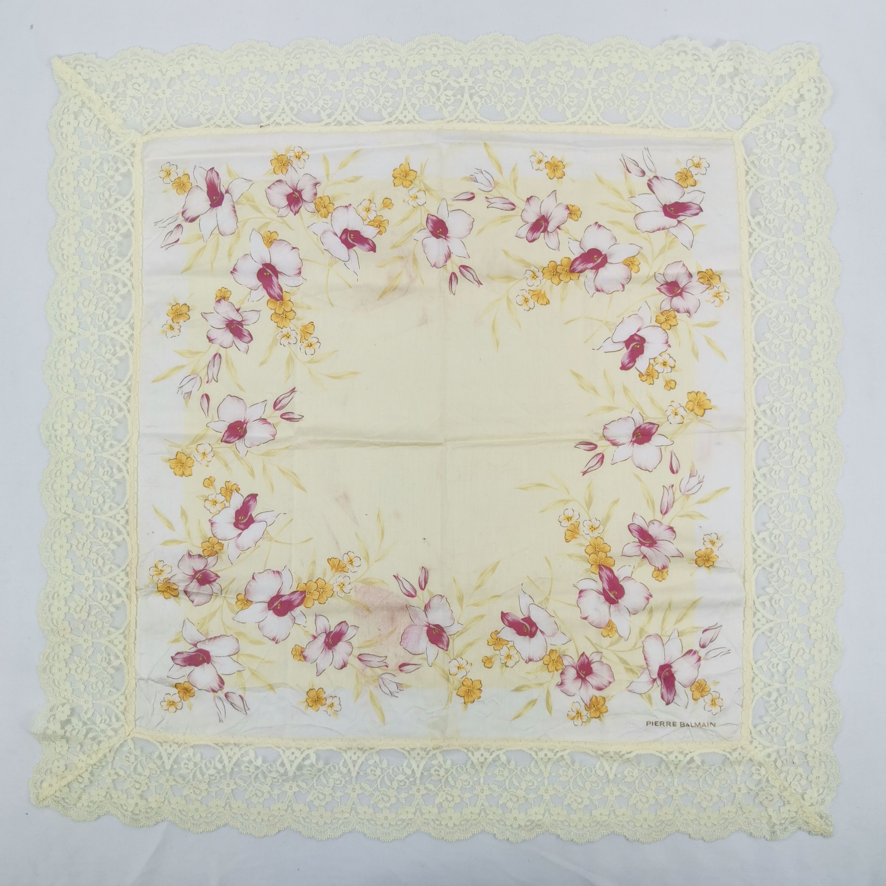Pierre Balmain × Vintage Vintage Pierre Balmain Handkerchief Neckerchief Bandana Size ONE SIZE - 2 Thumbnail