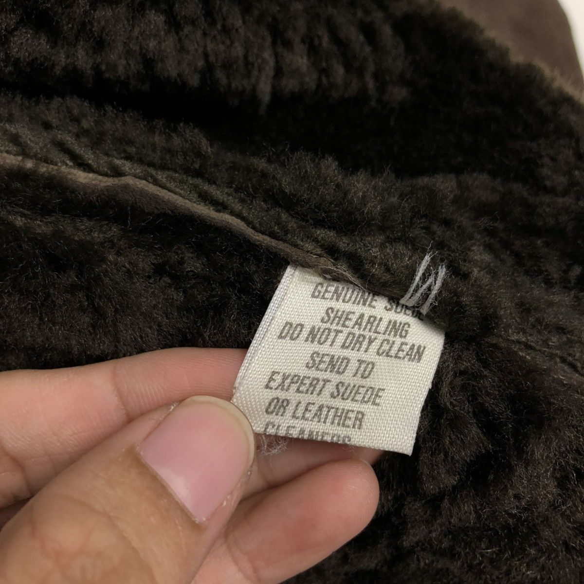 Vintage 🔥VINTAGE SHEARLING LEATHER JACKET FUR BLANKET ITALY TEODEM Size US L / EU 52-54 / 3 - 20 Thumbnail