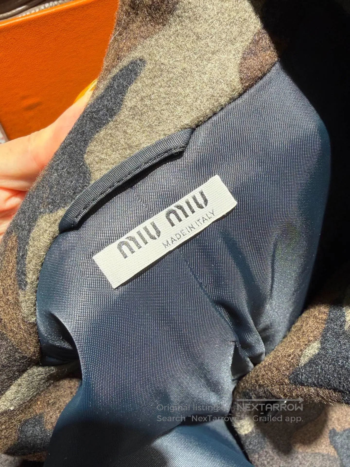 Miu Miu Miu Miu Camouflage Long Wool Coat. Size M / US 6-8 / IT 42-44 - 6 Thumbnail
