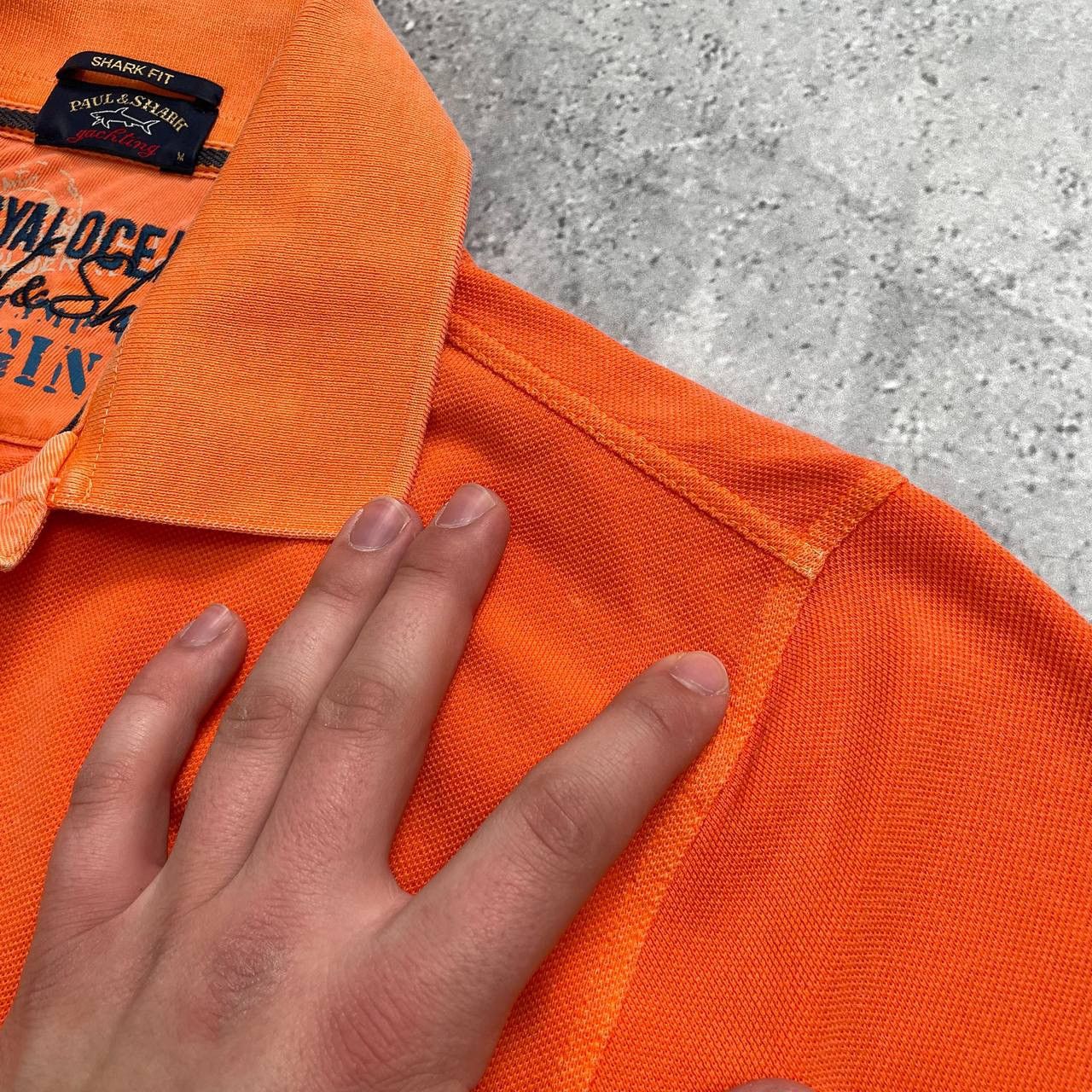 Designer × Paul & Shark Paul & Shark Ocean Team Polo Shirt Garment Dyed Orange M Size US M / EU 48-50 / 2 - 15 Thumbnail