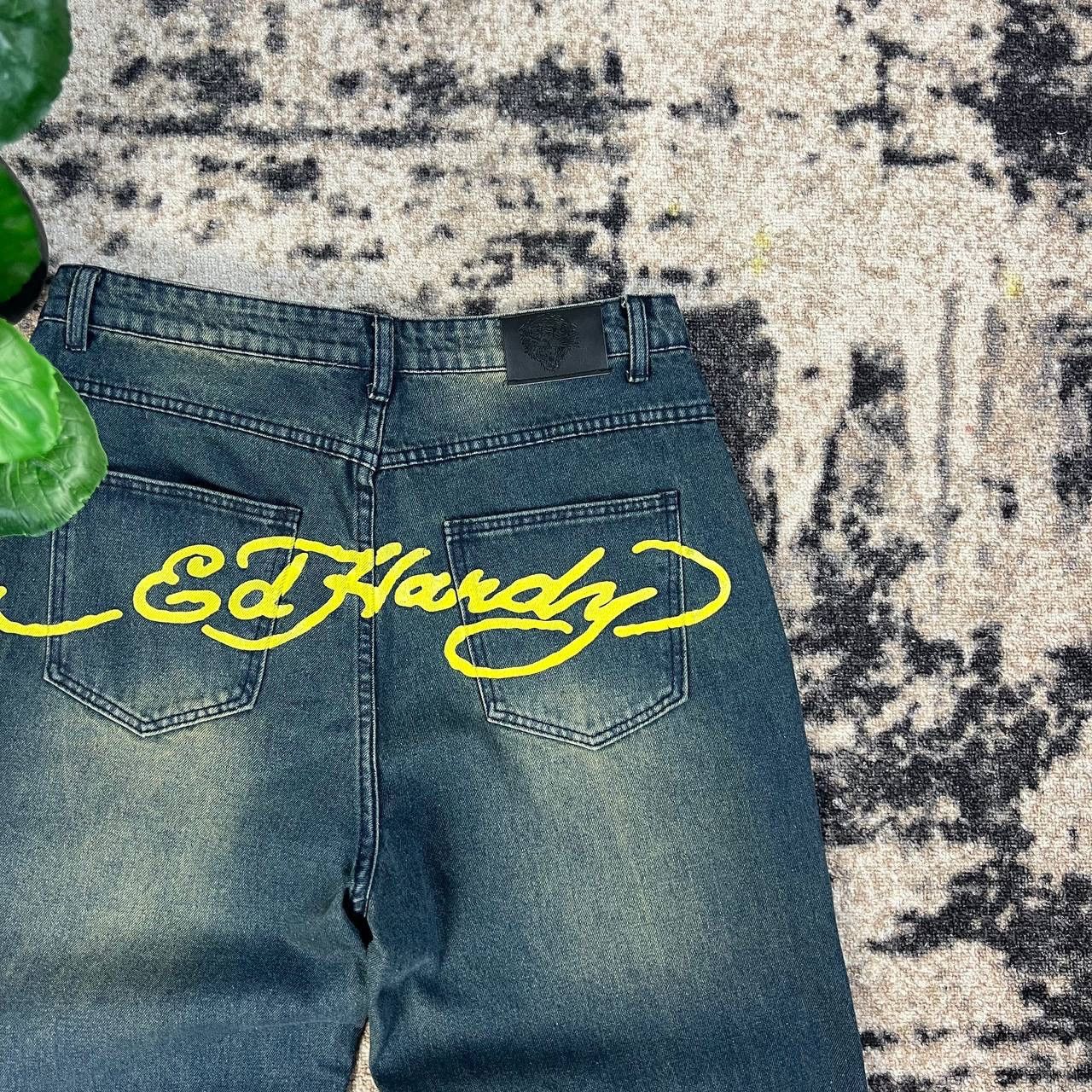Ed Hardy Ed Hardy x Urban Outfitters Japanese Dragon Baggy Jeans Size US 34 / EU 50 - 3 Thumbnail