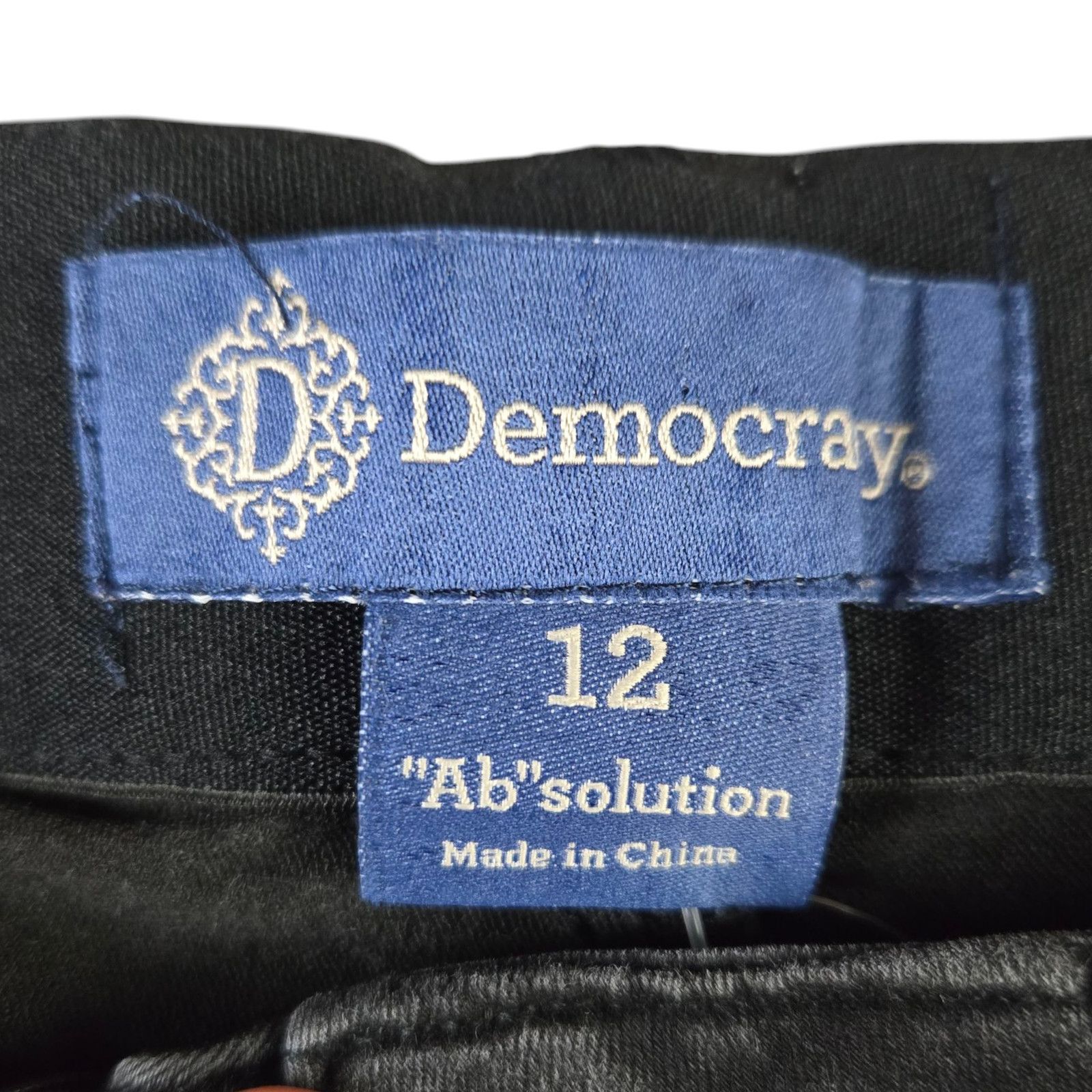 Other Democracy Black "Ab"Solution Skinny Jeans Size 12 Size 34" / US 12 / IT 48 - 5 Thumbnail