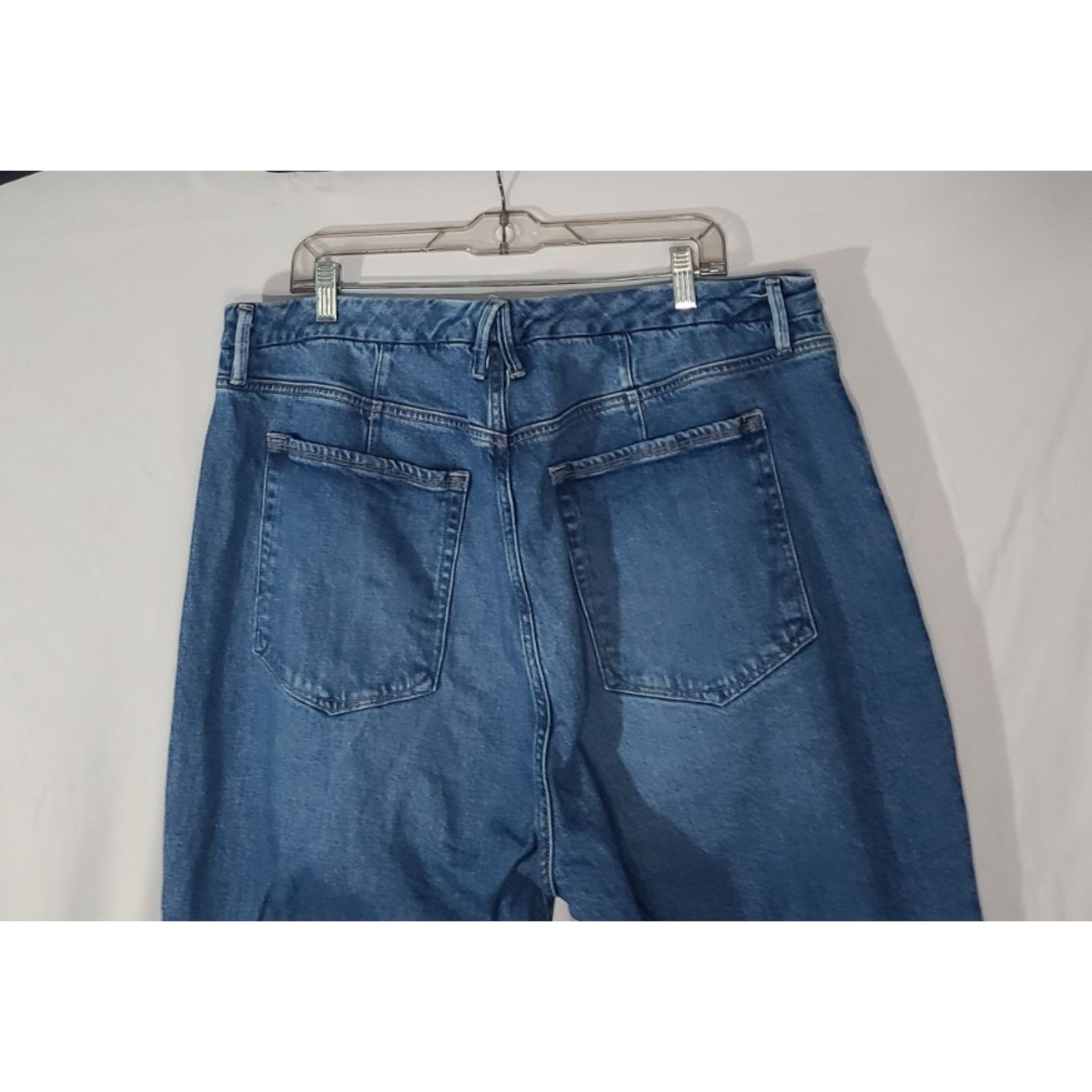 Good American Good American Indigo295 Good Icon Straight Jeans US 18 Plus Size 40" / US 18 - 7 Thumbnail