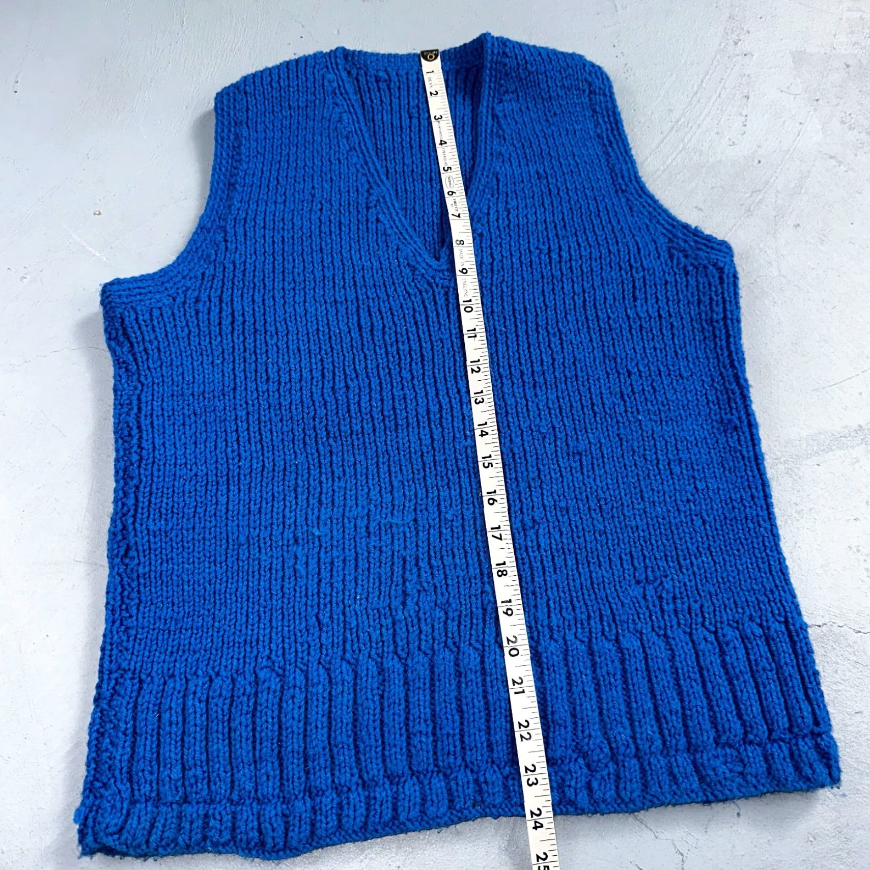 Vintage VINTAGE Blue Knitted Vest Sweater Pullover M 70s Casual Mens Size US M / EU 48-50 / 2 - 3 Thumbnail