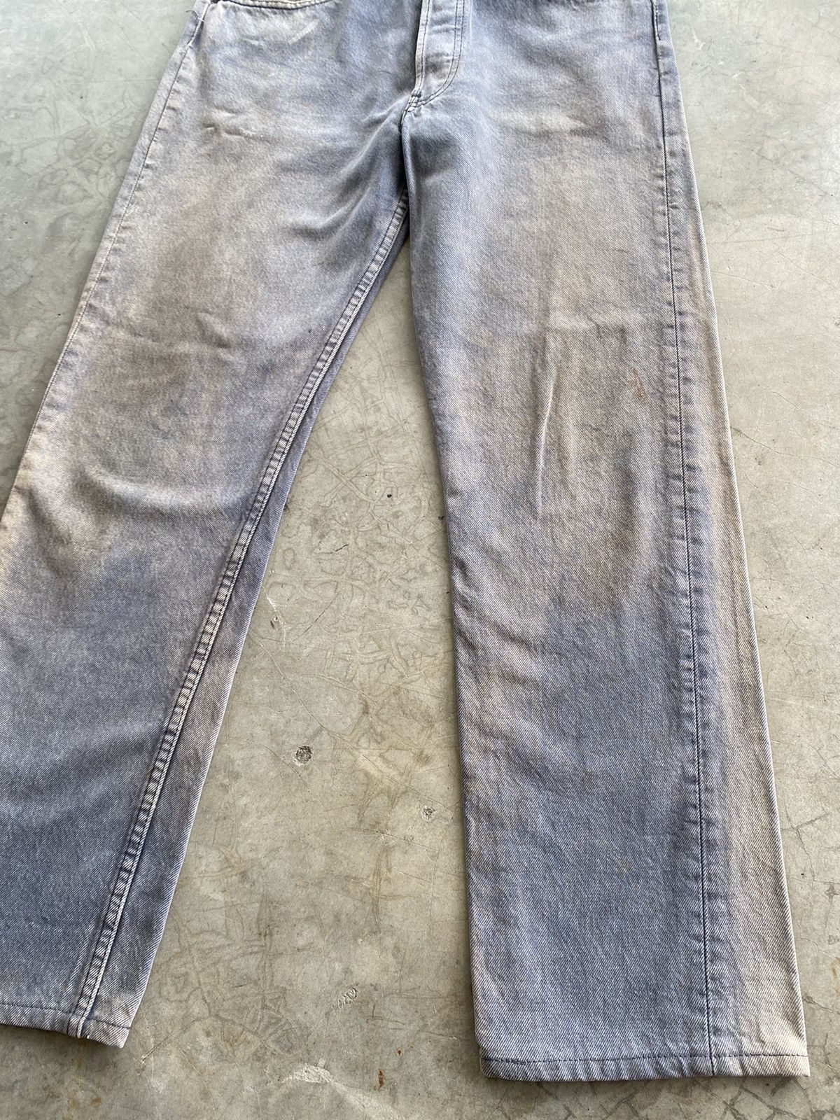 Levi's × Vintage Vintage Levi’s 501 Distressed Fade Black Jeans Size US 30 / EU 46 - 9 Thumbnail