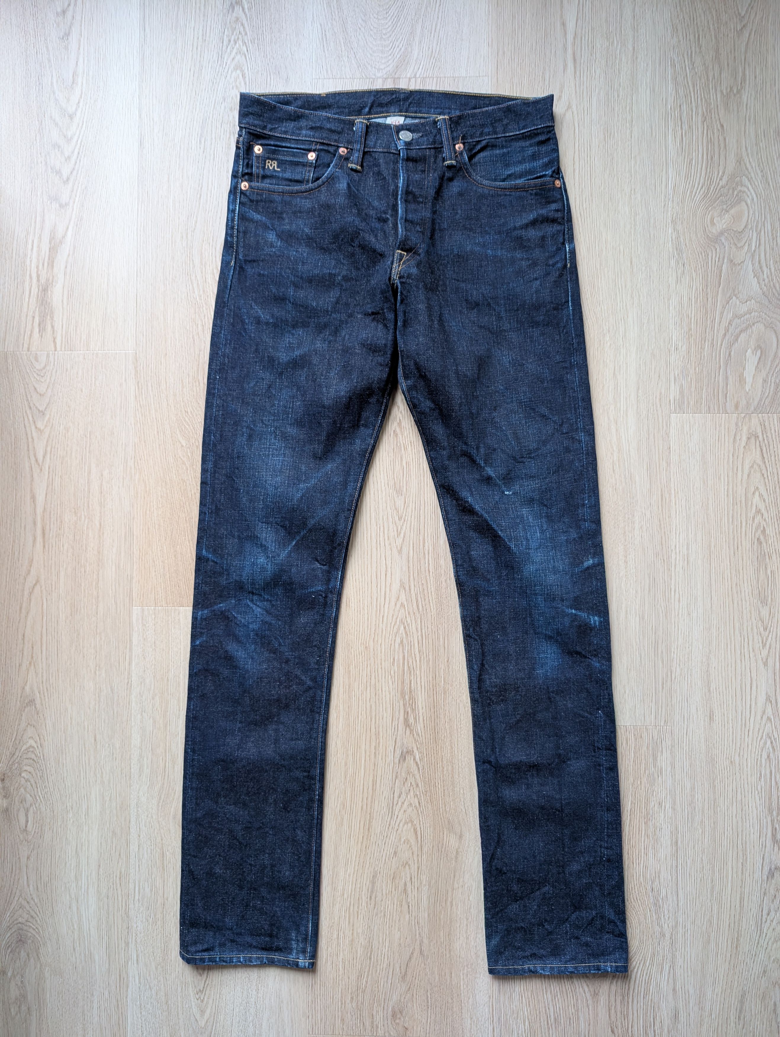 RRL Ralph Lauren RRL Slim Narrow Selvedge Jeans Woven Sanforized 30x34 Size US 30 / EU 46 - 1 Thumbnail