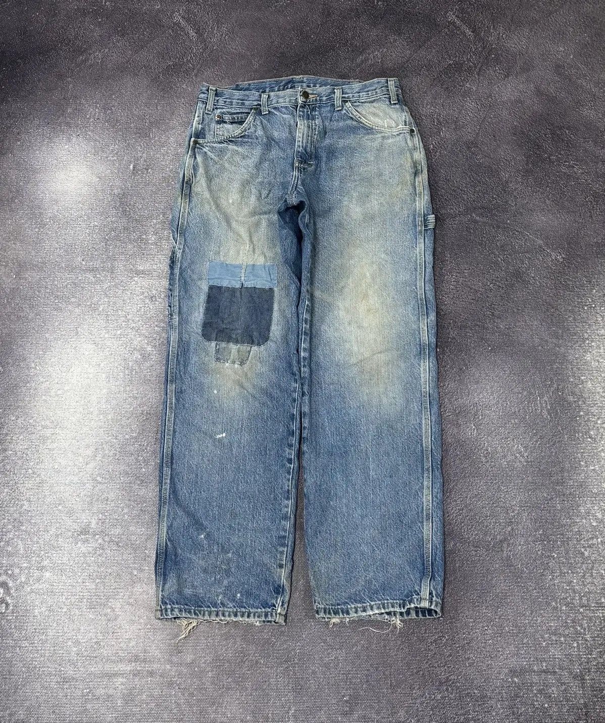 Dickies × Vintage Vintage Dickies USA Faded Blue Work Denim Baggy Jeans Size US 32 / EU 48 - 2 Thumbnail