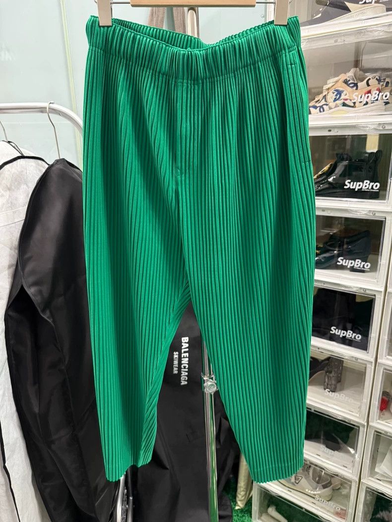 Issey Miyake ISSEY MIYAKE Homme Plisse Green Pants - dmc Size US 36 / EU 52 - 1 Thumbnail