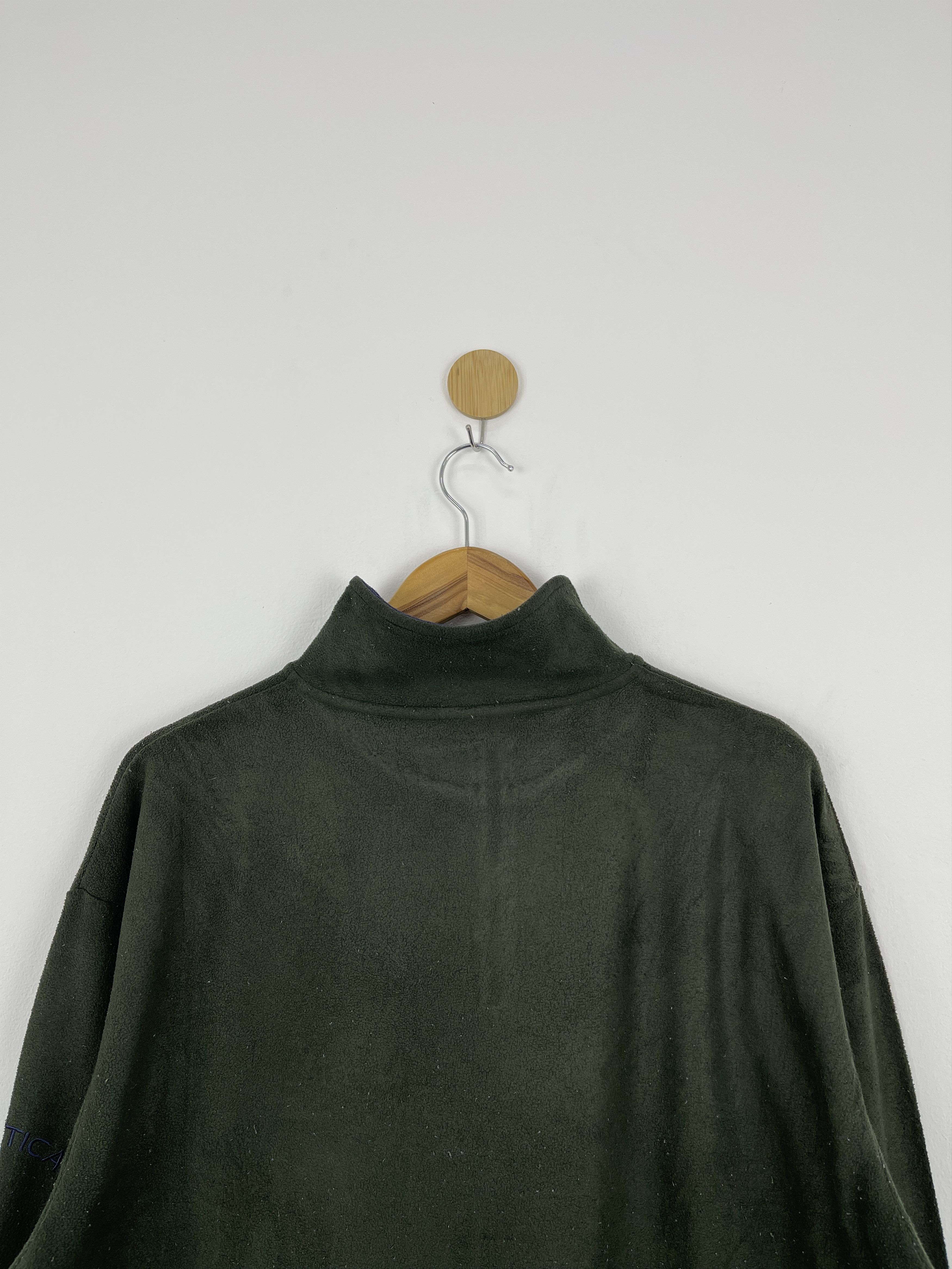 Nautica Vintage 90s Nautica Fleece Half Zipper Jacket Large JA0006 Size US XL / EU 56 / 4 - 4 Thumbnail