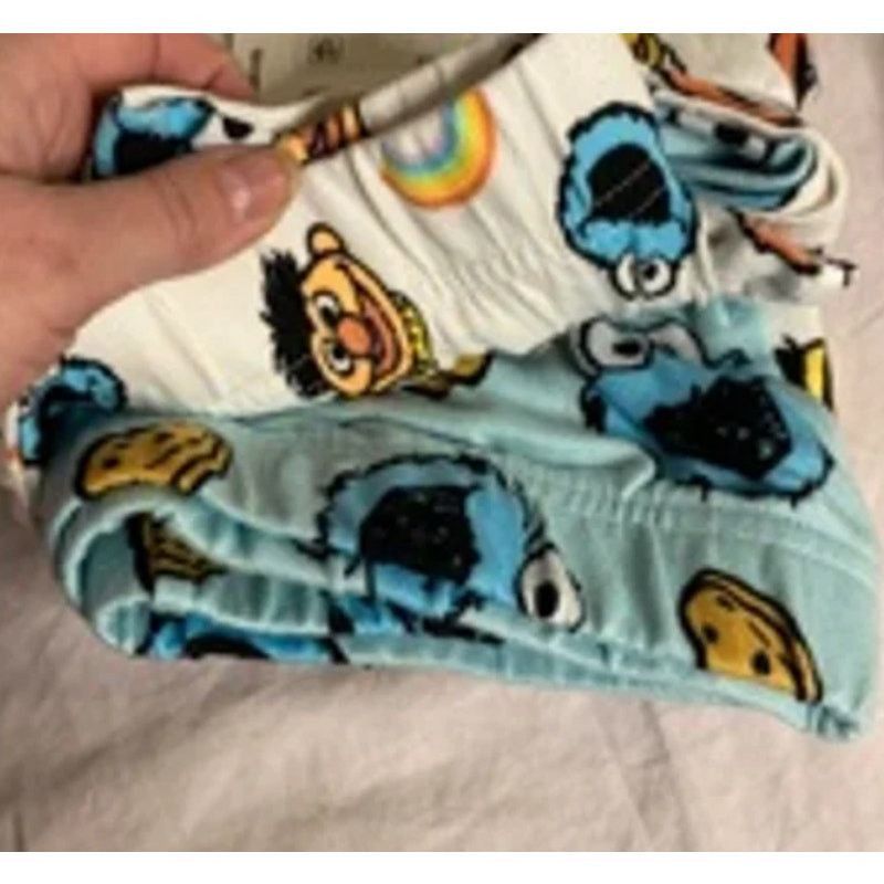 Other esame Street Women’s Sleep Shorts 2-Pack Cookie Monster XL Size ONE SIZE - 5 Thumbnail
