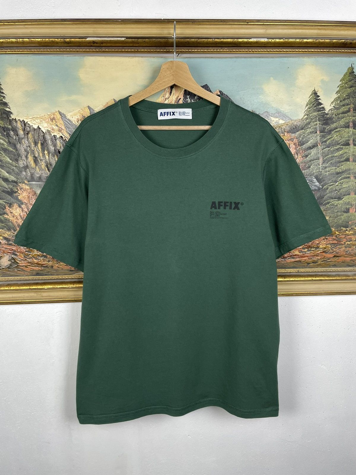 AFFXWRKS Affix Works Green Tee Big Logo Streetwear Size US XL / EU 56 / 4 - 2 Thumbnail