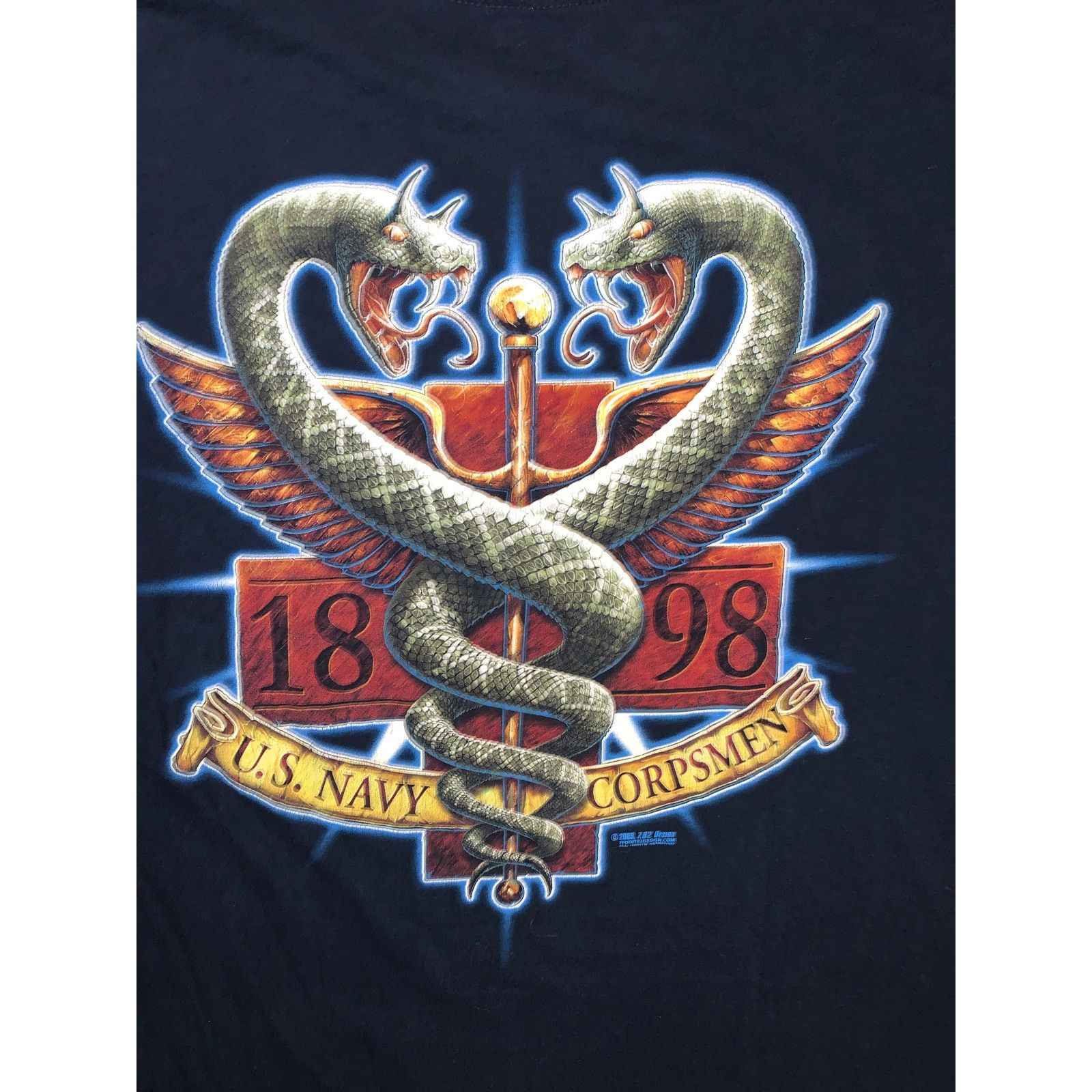 Other US Navy Corpsman 7.62 Design Tee L 1898 Caduceus Military Size US L / EU 52-54 / 3 - 5 Thumbnail