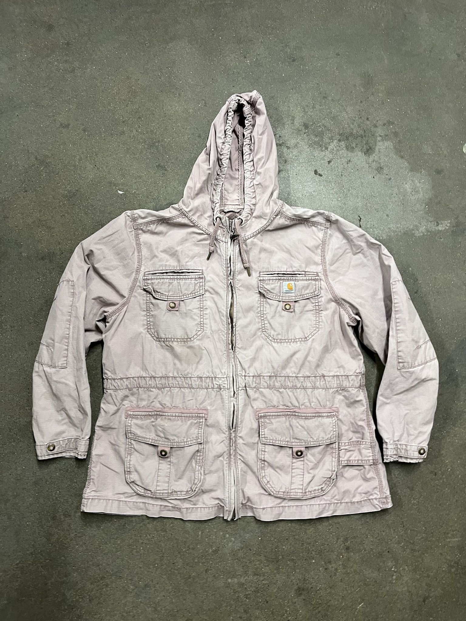 Carhartt × Vintage Vintage Carhartt Ripstop Dusty Pink Womens Jacket Size M (16-18) Size US L / EU 52-54 / 3 - 1 Thumbnail