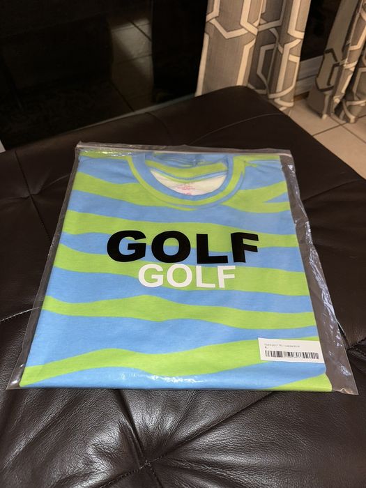 Golf Wang Golf Wang Tiger Stripe Tee ‘WOLF 10 year anniversary’ Green ...