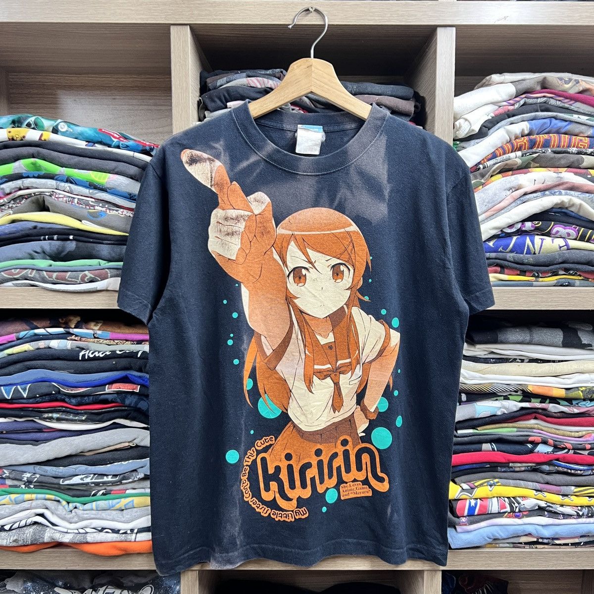 Vintage VTG KIRINO KOUSAKA OREIMO ANIME SUNFADED TEE Size US M / EU 48-50 / 2 - 1 Thumbnail