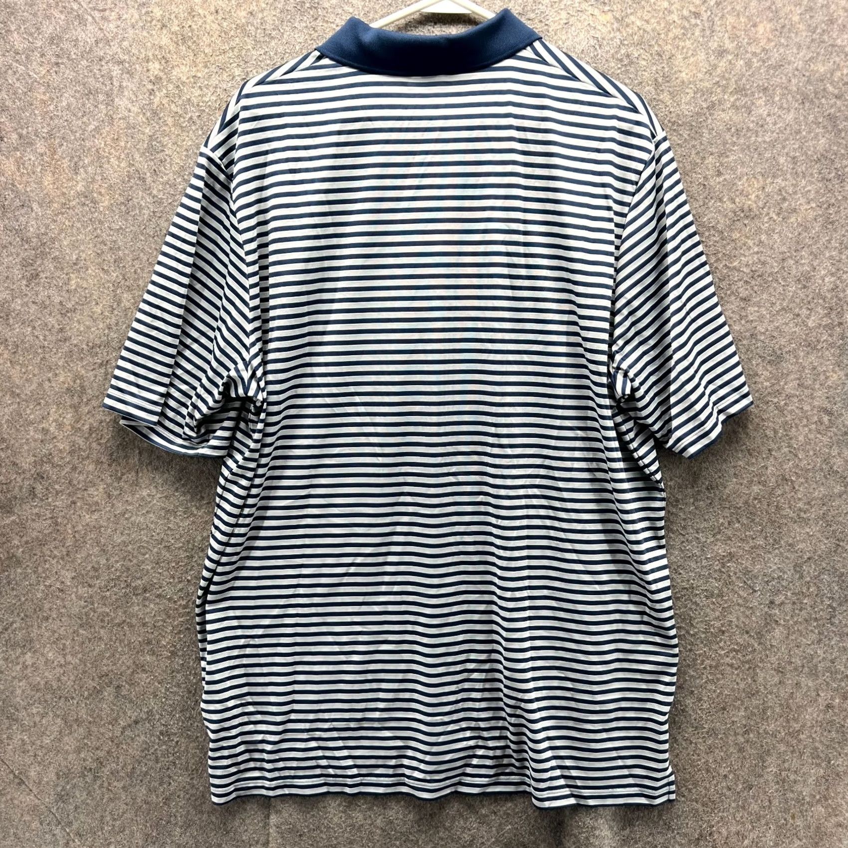 Adidas Adidas Polo Shirt Men XL Blue White Striped Knit Golf Extra Large Trefoil Polo Shirt Adidas Golf Preppy Men XL Blue Striped Pattern Size US XL / EU 56 / 4 - 3 Thumbnail