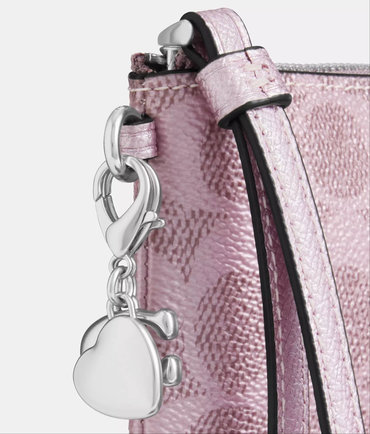 Coach Boxed Corner Zip Wristlet In Signature Canvas With Charms Size ONE SIZE - 8 Thumbnail