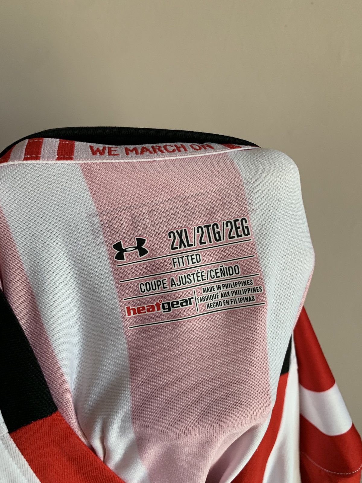 Under Armour Southampton Home Football Shirt Under Armour Soccer Jersey Size US XXL / EU 58 / 5 - 6 Thumbnail