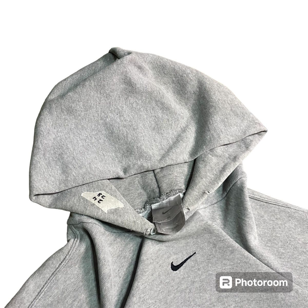 Nike × Vintage VINTAGE 2000s NIKE CENTRE SWOOSH HOODIE Size US M / EU 48-50 / 2 - 2 Thumbnail