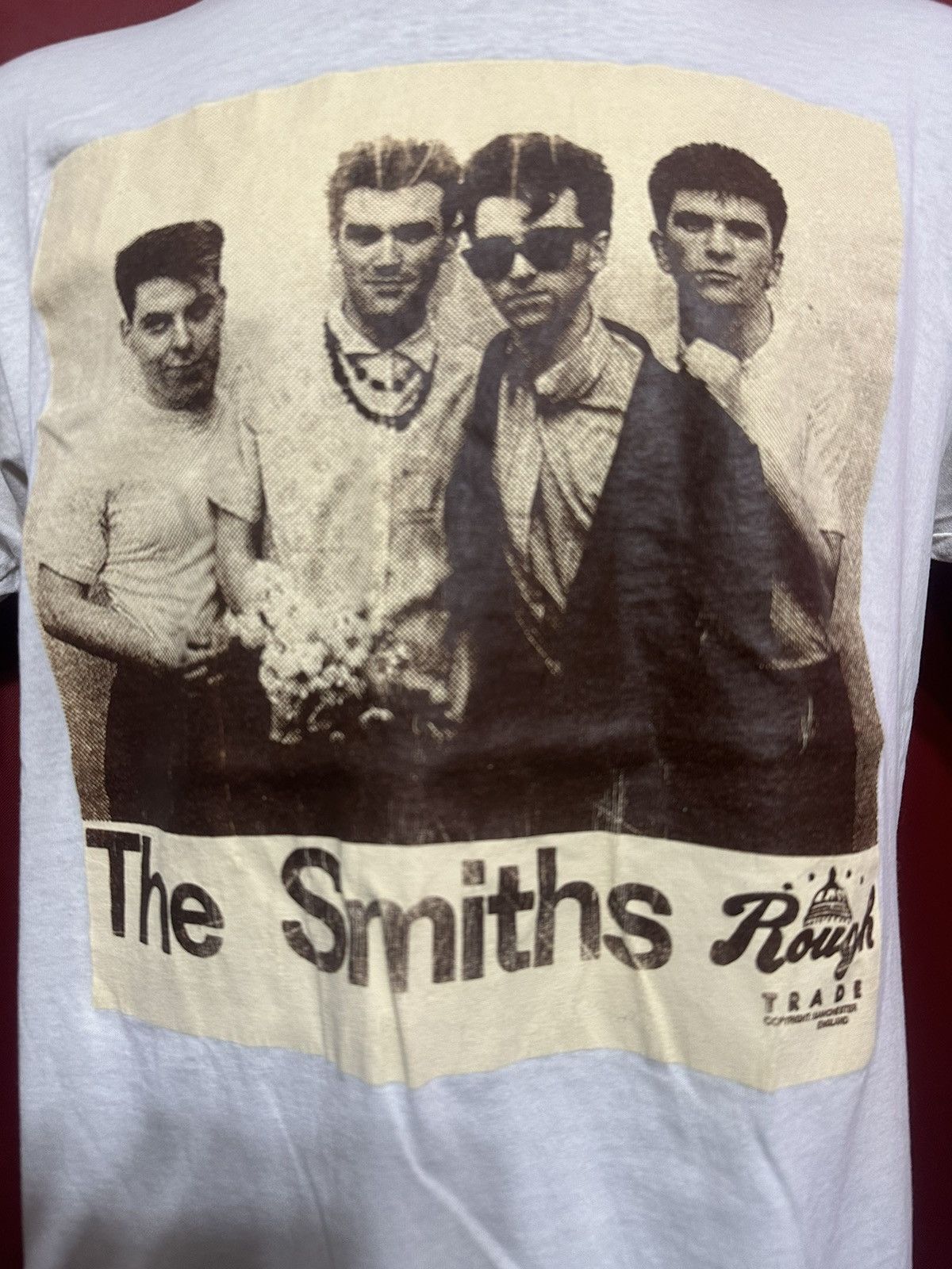 Band Tees × The Smiths × Vintage Vintage The Smiths Tshirt 80’s Rough Trade Records Grail Size US XL / EU 56 / 4 - 2 Thumbnail