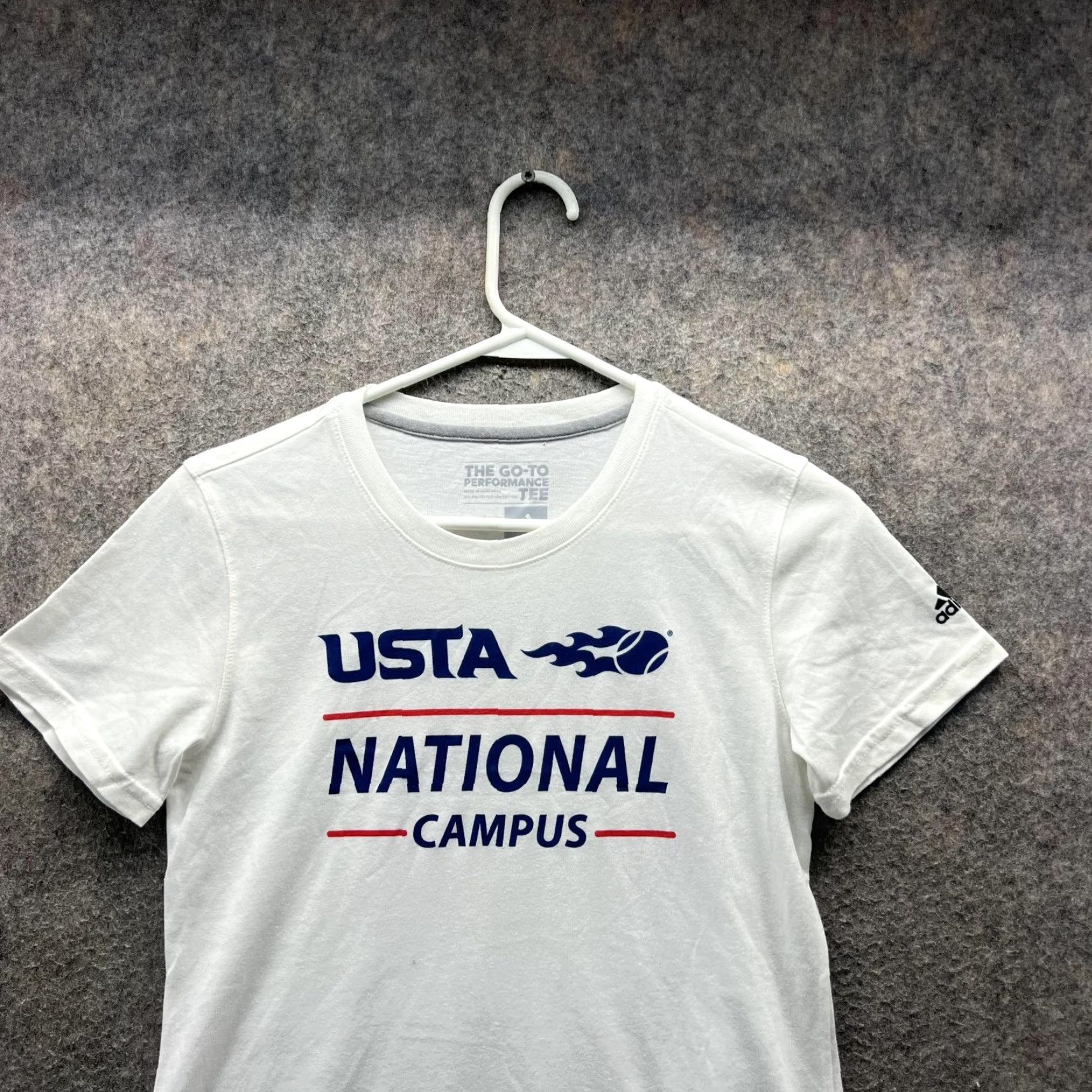 Adidas Adidas Shirt Women XS Crewneck Go To Performance USTA National Campus Spell Size XS / US 0-2 / IT 36-38 - 2 Thumbnail