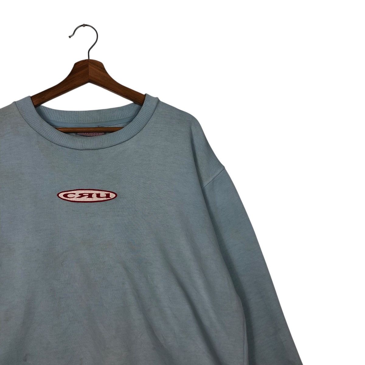 Vintage 📌Vintage Sweatshirt Cru Design Made in Usa Big Logo Size US M / EU 48-50 / 2 - 7 Thumbnail