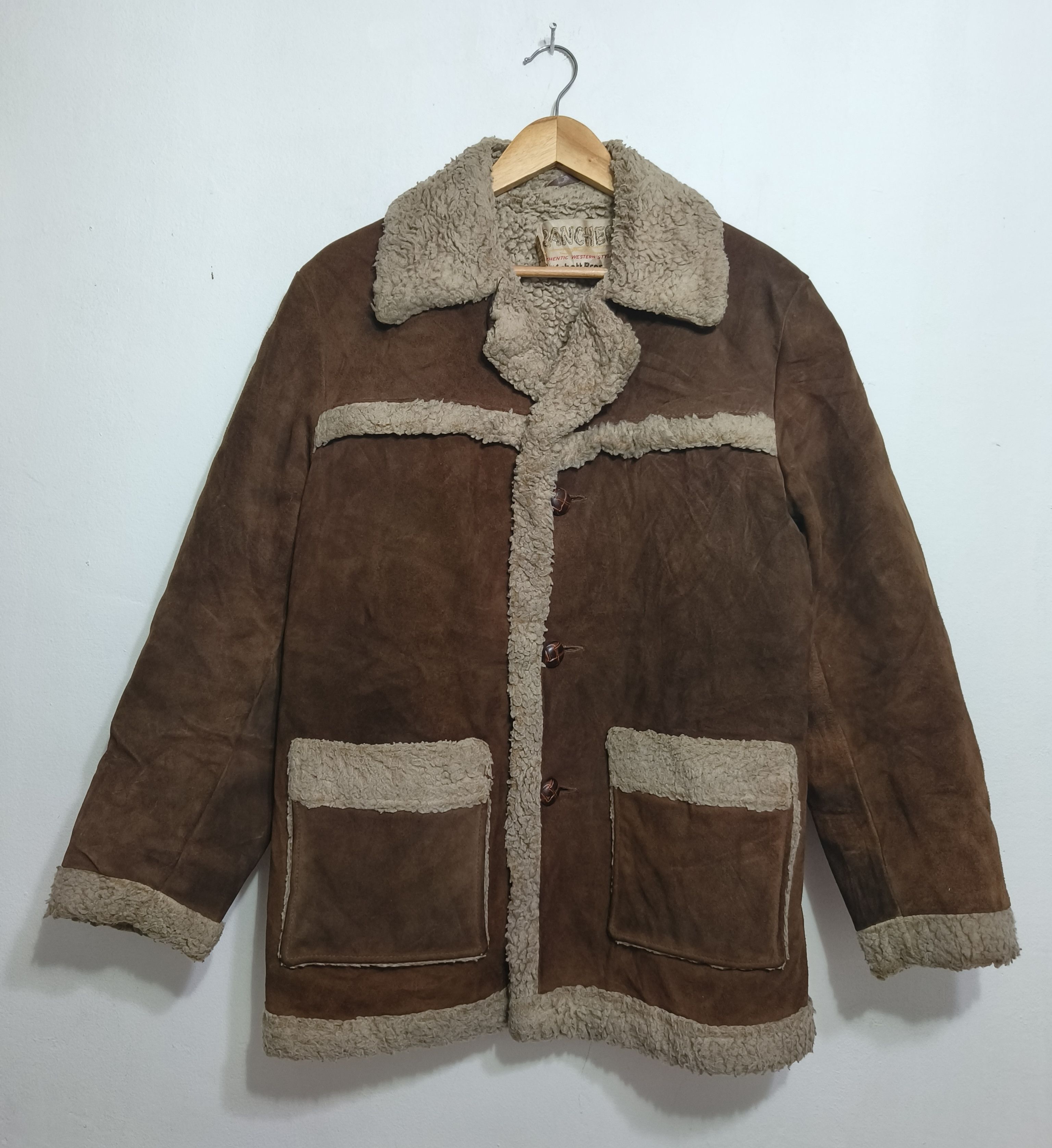Schott Vintage 70s Schott Rancher Western Suede Coat Leather Jacket Size US M / EU 48-50 / 2 - 9 Thumbnail