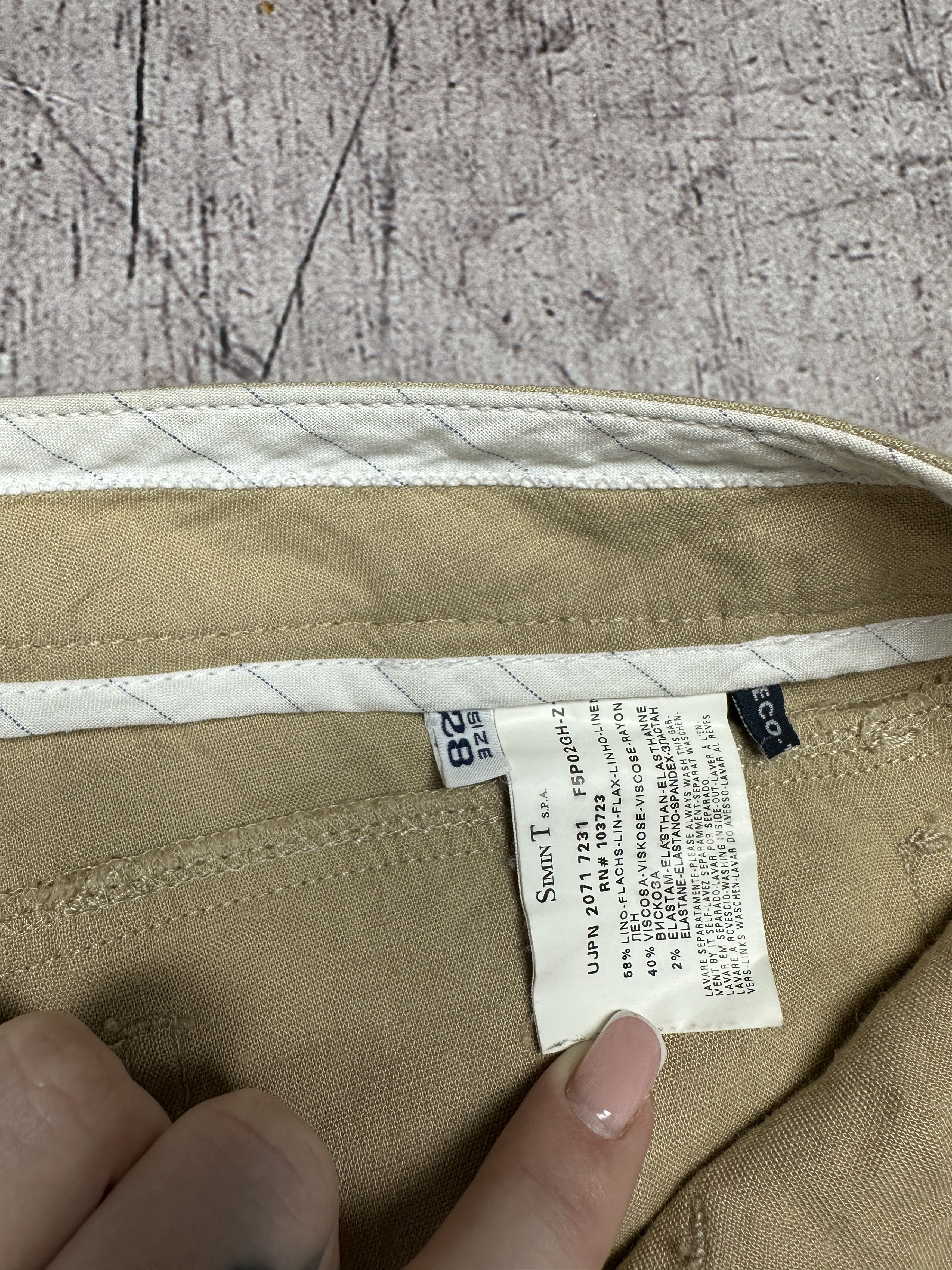 Armani Armani Jeans Womens Linen Pants Size 28" / US 6 / IT 42 - 6 Thumbnail