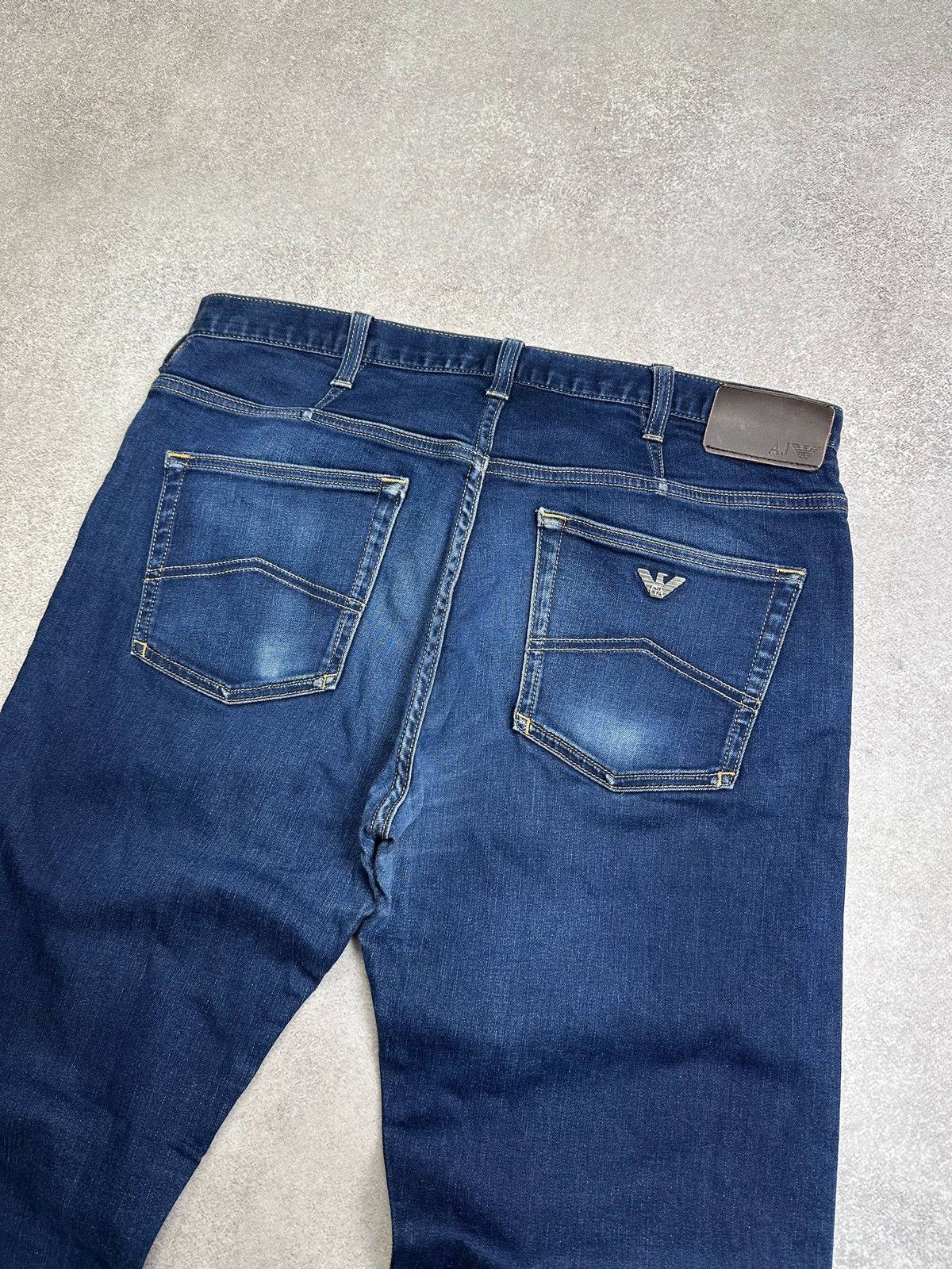 Armani Vintage Armani Metal Logo Baggy Jeans Rare Y2K 34 Size US 34 / EU 50 - 2 Thumbnail