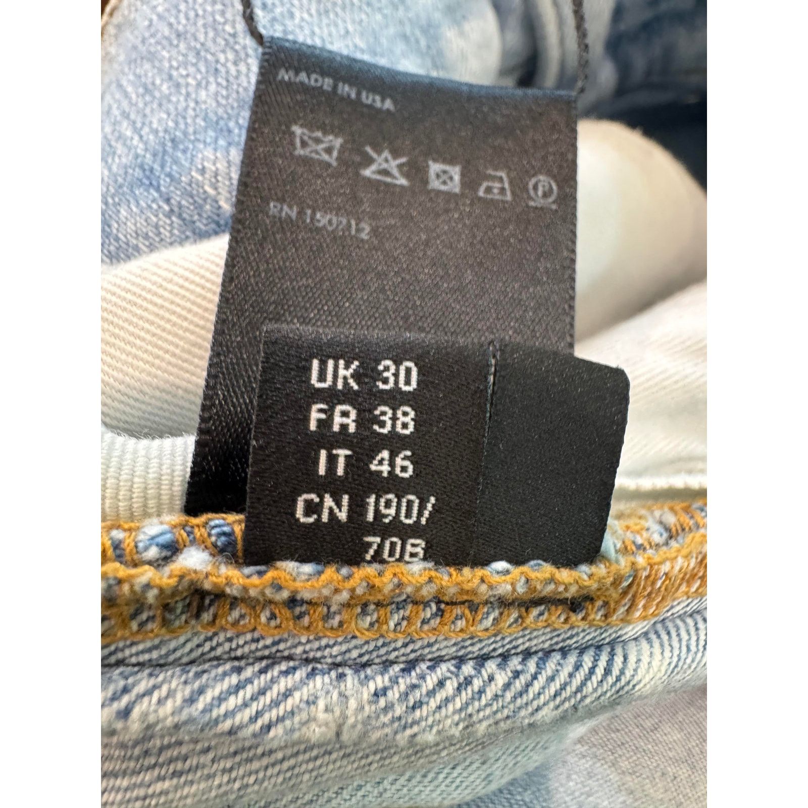 Amiri Amiri Light Wash Blue Chemist Jeans Size US 30 / EU 46 - 12 Thumbnail