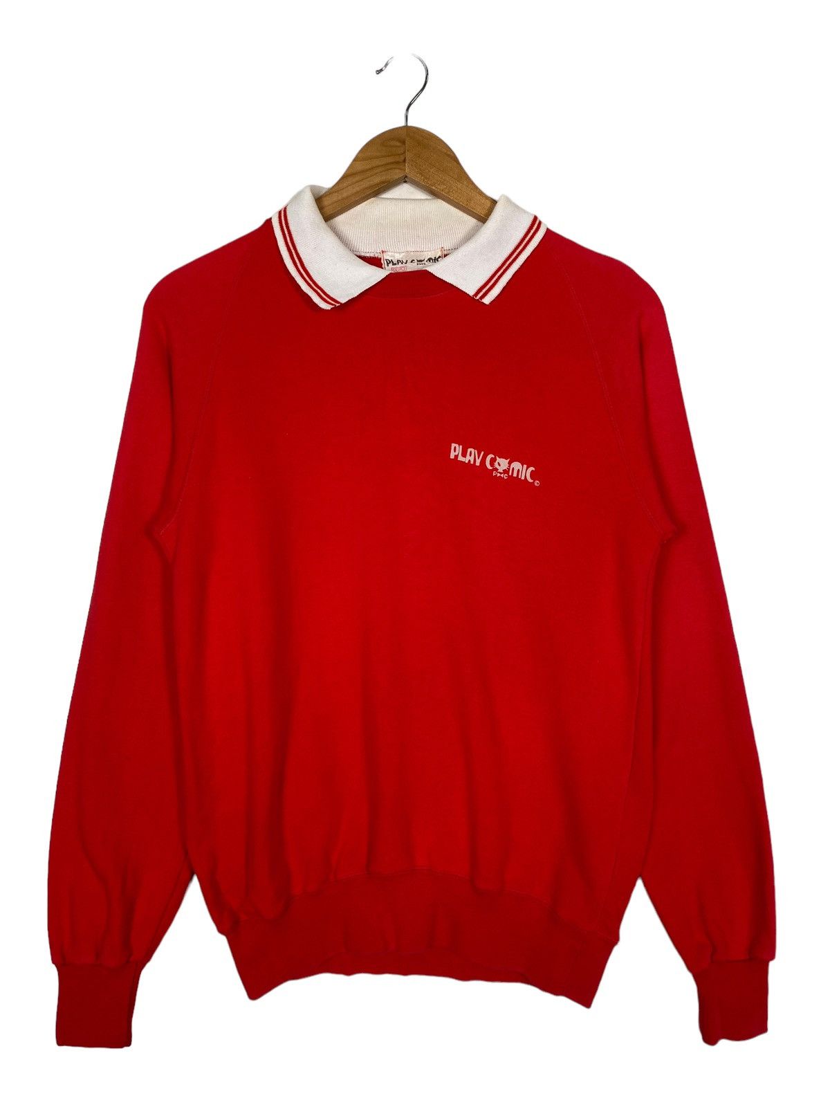 Japanese Brand Vintage 80s Play Comic Collar Sweatshirt Size US S / EU 44-46 / 1 - 1 Thumbnail
