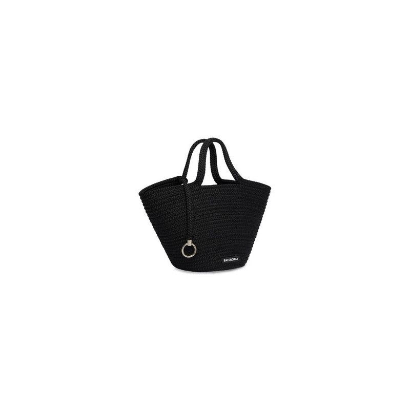 Balenciaga o1tr1nto1225 Size: OS / Ibiza Basket Medium Bag in Black Size ONE SIZE - 3 Thumbnail