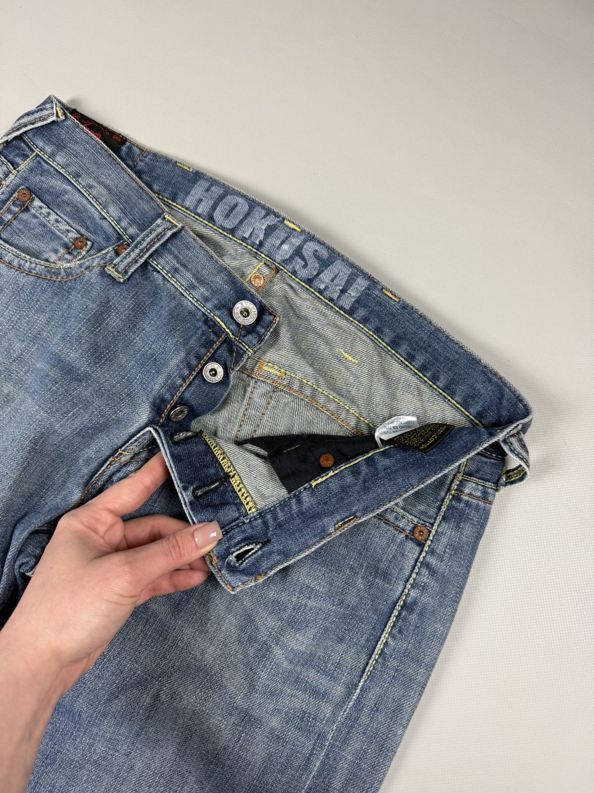 Evisu Evisu EU-ED Hokusai Vintage Men’s Denim Jeans Size 29 / S Size US 29 - 16 Thumbnail