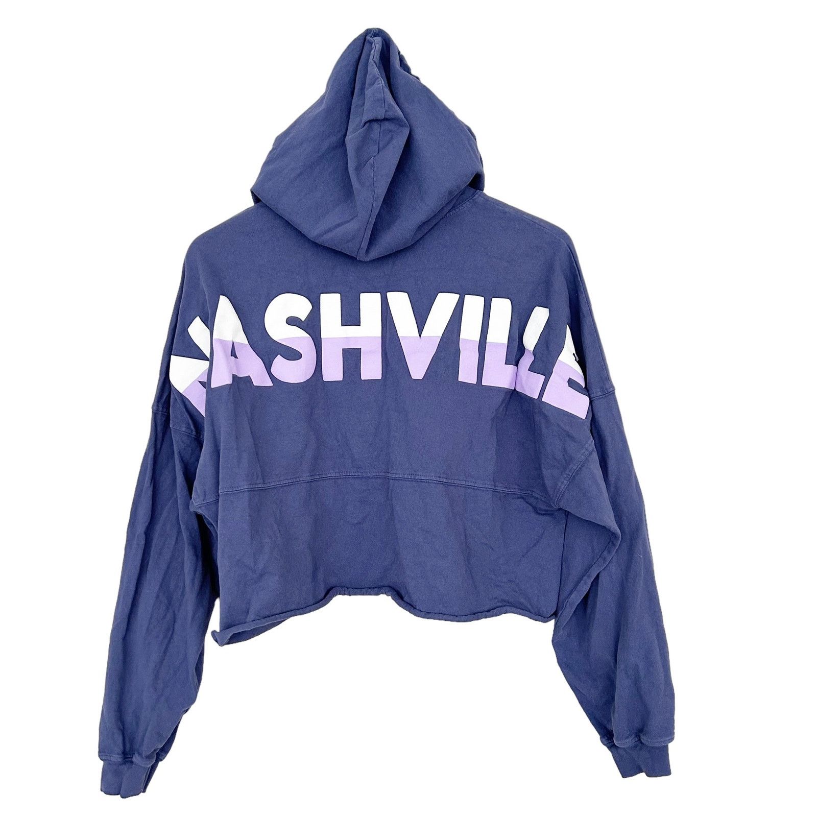Other Spirit Jersey Blue Nashville Spell Out Cropped Hoodie Sz S Size S / US 4 / IT 40 - 3 Thumbnail