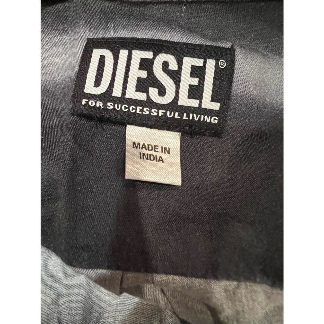 Diesel Diesel S-Tucker Stripe Lyocell Shirt XXL Gray Horizontal St Size US XXL / EU 58 / 5 - 6 Thumbnail